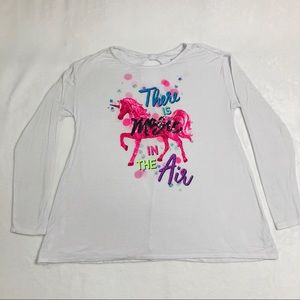 Justice Girl Unicorn Tee Size 14/16